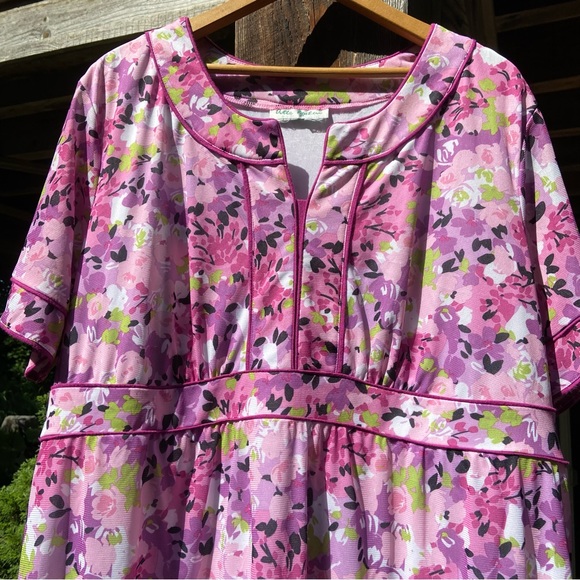 ULLA POPKEN XXL maxi floral dress. Perfect lounge dress. - Picture 4 of 9